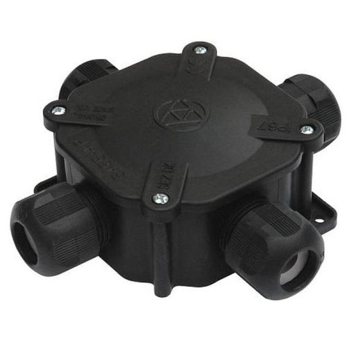 645511 5.P/5 Krabicová rozvodka plastová, černá, Sez ELIMA ELEKTRO s